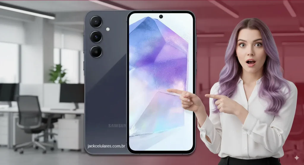 6 smartphones Samsung Galaxy A 256GB 5G com desempenho turbinado
