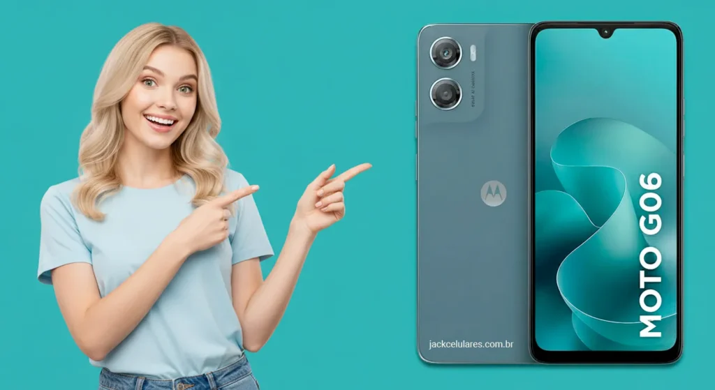 Motorola Moto G06 chega ao Brasil: tela gigante, câmera de 50 MP e preço que surpreende