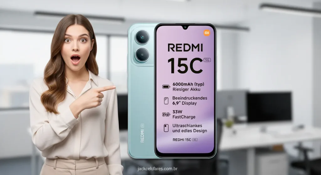 Redmi 15C 5G é Lançado