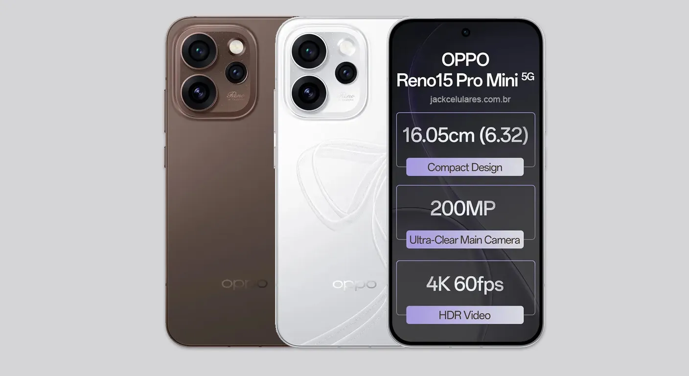 Design Elegante E Compacto Do Oppo Reno 15 Pro Mini Design Elegante E Compacto Do Oppo Reno 15 Pro Mini