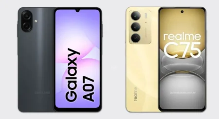 galaxy a07 vs realme c75 comparativo de desempenho e bateria em 2026