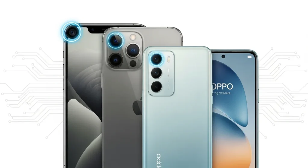 Huawei e Oppo Novos Sensores Frontais Inspirados no Iphone 17