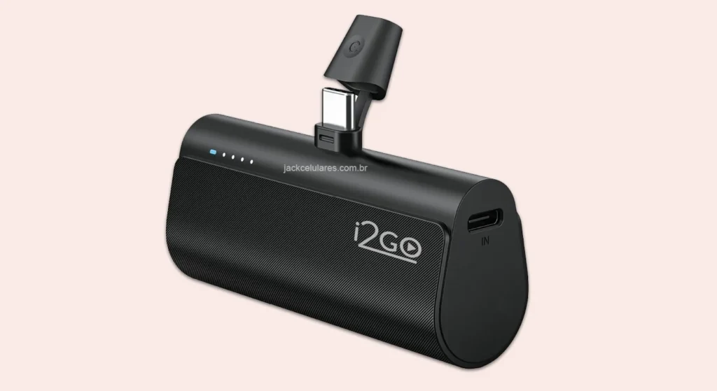 Power Bank I2go 5 000 Mah Carregamento Compacto e sem Cabos