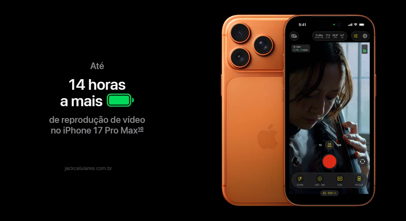 Bateria Conectividade e Resistência no Uso Diario do Iphone 17 Pro