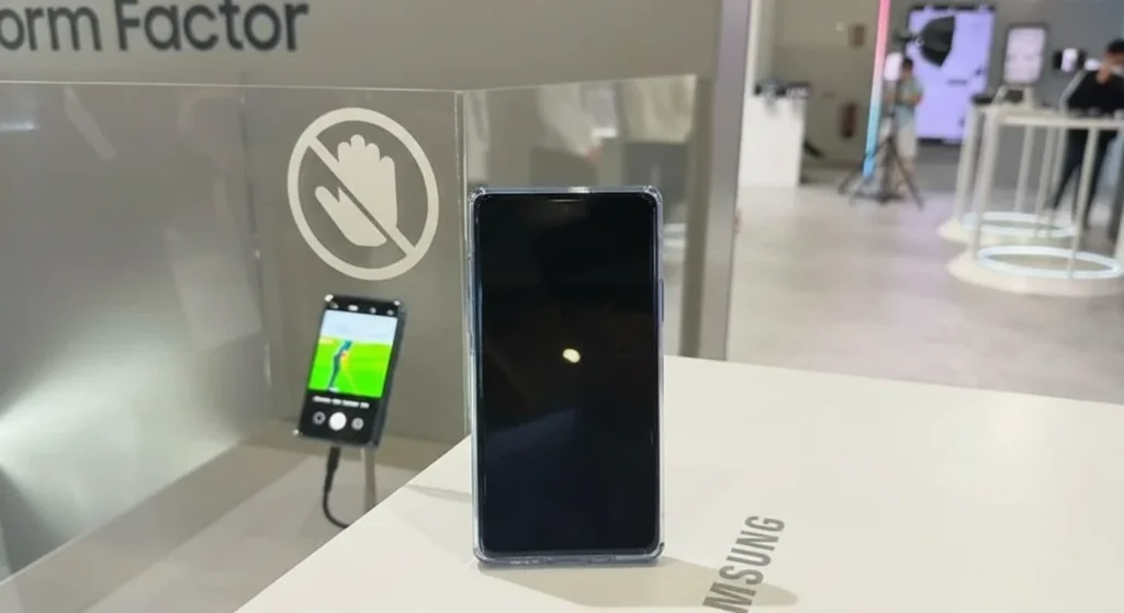 Samsung Mostra Celular com Tela Deslizante Adeus Dobravel