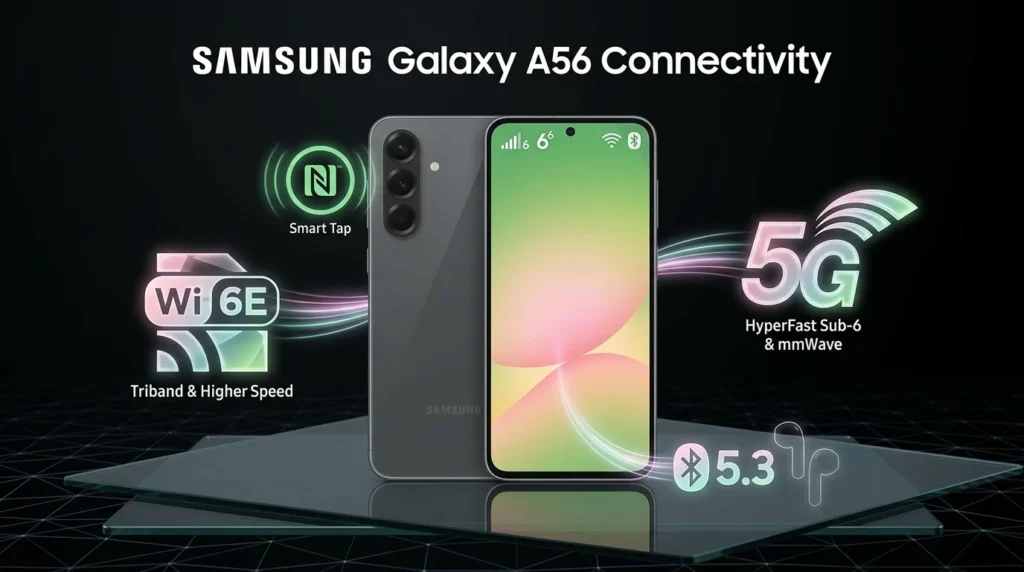 Conectividade do Samsung Galaxy A56