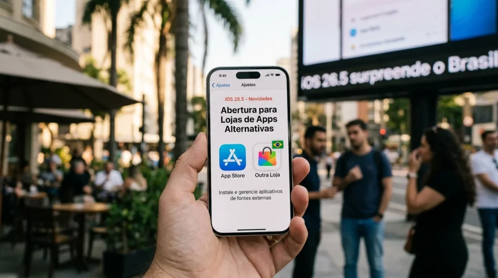 iOS 26.5 surpreende no Brasil ao abrir espaço para outra loja de apps Ios 26 5 Surpreende no Brasil ao Abrir Espaco para Outra Loja de Apps