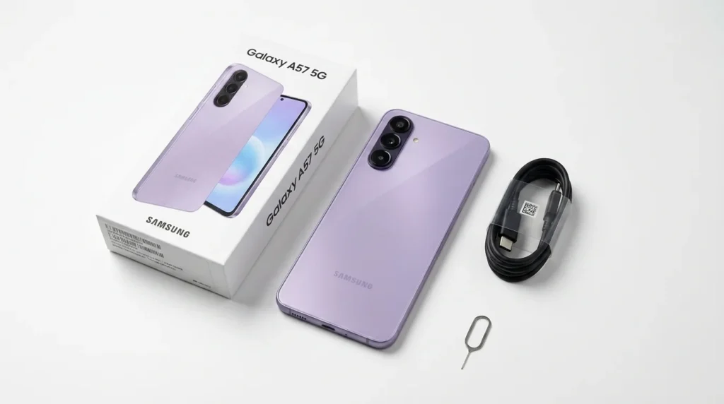 O que vem na caixa do Samsung Galaxy A57? O Que Vem na Caixa do Samsung Galaxy A57?