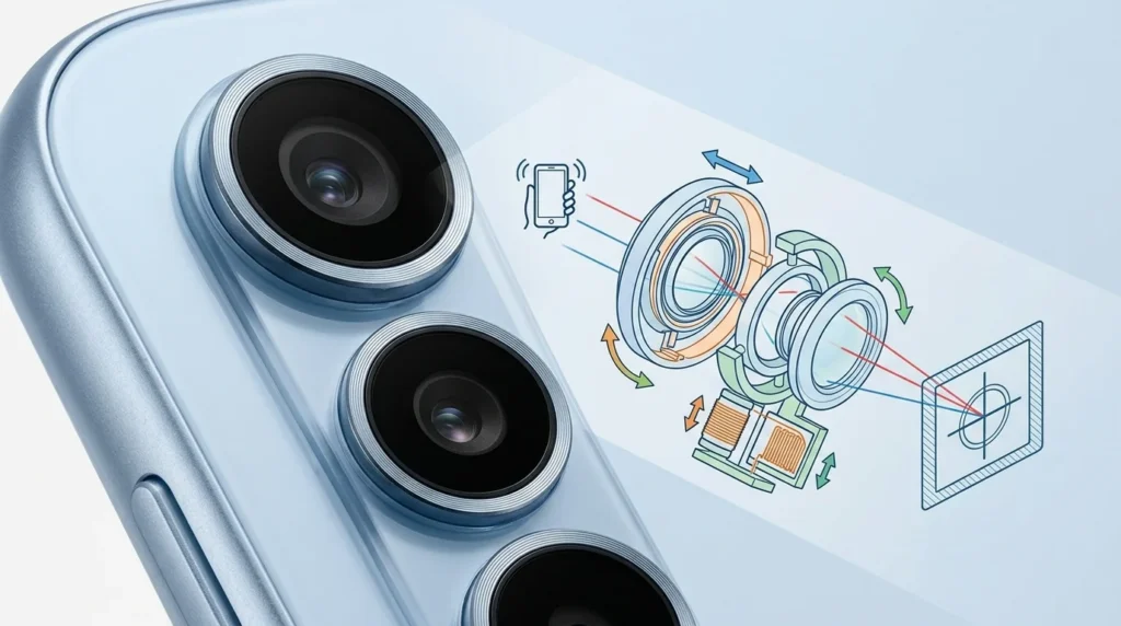 O Samsung Galaxy A57 tem estabilização óptica de imagem? O Samsung Galaxy A57 Tem Estabilizacao Optica de imagem