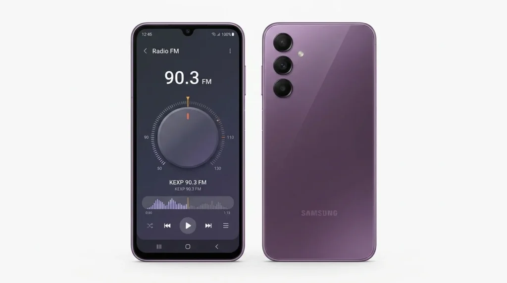 O Samsung Galaxy A57 Tem Radio Fm