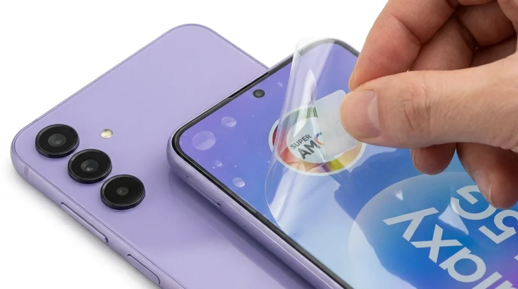 O Samsung Galaxy A57 vem com película protetora? O Samsung Galaxy A57 Vem com Pelicula Protetora