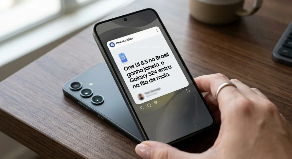 One Ui 8 5 no Brasil Ganha Janela e o Galaxy S24 Entra na Fila de Maio