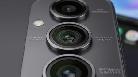 Qual a resolução da câmera principal do Samsung Galaxy A57?