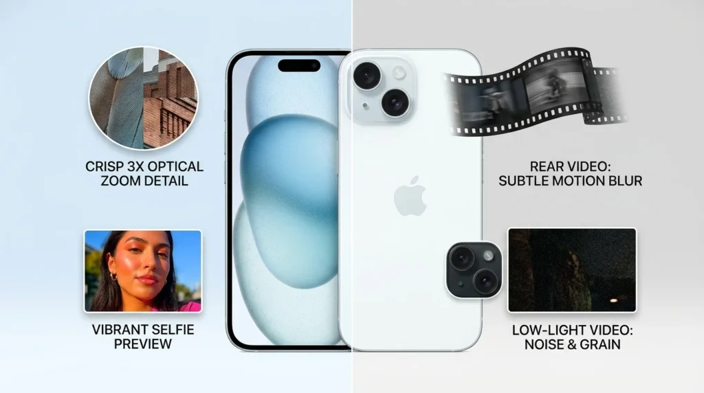 Zoom Selfie e Video Onde o Iphone 15 Convence e Onde Ele Cede Terreno